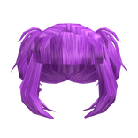 Purple  Wavy Pigtails