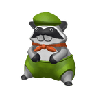 Raccoon Scout Shoulder Friend