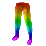 Rainbow Anime Cartoony Outline Pants