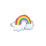 Rainbow Cloud Hair Clip