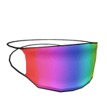 Rainbow Face Mask
