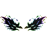 Rainbow Flame Wings