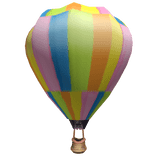 Rainbow Hot Air Balloon