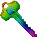 Rainbow House Key
