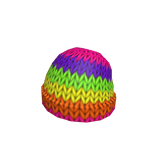 Rainbow Knit Beanie