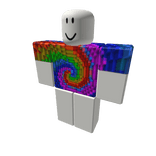 Rainbow Minecraft Spiral Shirt