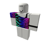 Rainbow Zebra One Shoulder