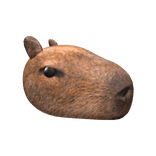 Realistic Capybara Head