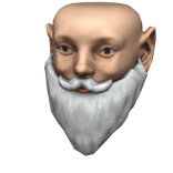 Realistic Santa Head