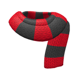 Red and Black Knitted Scarf (1.0)