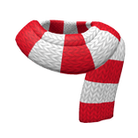 Red and White Candy Cane Knit Scarf (1.0)