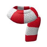 Red and White Candy Cane Knit Scarf (3.0)