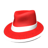 Red and White Fedora