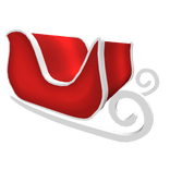 Red And White Santa Sleigh