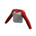 Red Baseball Crop Top