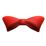 Red Big Bow Tie
