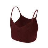 Red Cami Tank Top Crop