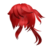 Red Cheerful Anime Hair