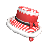 Red Christmas Peppermint Trendy Hat