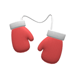 Red Cozy Autumn Mittens