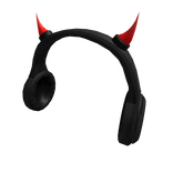 Red Demon Horn Headphones