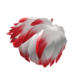 Red Faded Swept Hair [White]