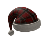 Red Flannel Christmas Santa Hat