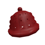 Red Geometric Beanie