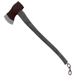 Red Goth Axe