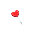 Red Heart Lollipop