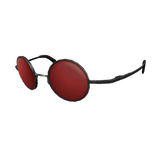 Red Low Round Frame Sunglasses
