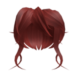 Red Messy Anime Hair