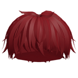 Red Messy Manga Hair