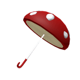Red Mushroom Cottagecore Umbrella