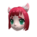 Red Neko Anime Mask 