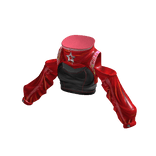 Red Off Shoulder Crop Top w/Star Charm 