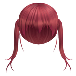 Red Pirate Girl Mari Pigtails w/ Bangs