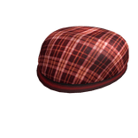Red Plaid Golf Cap