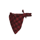 Red Plaid Neck Bandana
