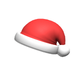 Red Preppy Fluffy Santa Hat