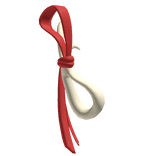 Red Ribbon Hairpiece