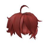 Red Short Messy Anime Hair