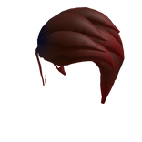 Red Short Side Part Hair