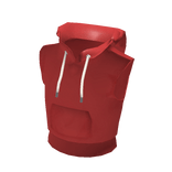 Red Sleevless Hoodie