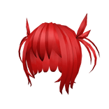 Red Small Pigtails Anime hair
