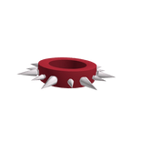 Red Spiky Goth Necklace (3.0)