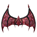 Red Stained Glass Demon Wings