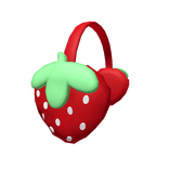 Red Strawberry Earmuffs
