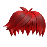 Red Swept Hairstyle