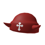 Red Tiny Horns Beanie